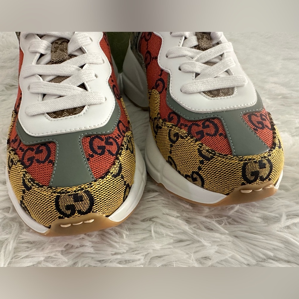 New Authentic Gucci 663681 Women's‎ Rhyton Sneakers Size 35.5 35 1/2 - Picture 4 of 9